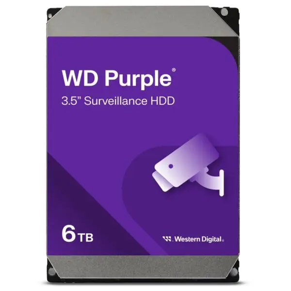WD Surveillance Drive (Purple, 6TB, 128MB, 3.5in)
