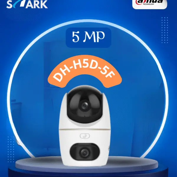 كاميرا مراقبة واي فاي داهوا H5D-5F مزدوجة العدسة بدقة 5 ميجا بيكسل وصوت ثنائي الاتجاه